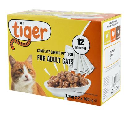 Menybox blötfoder Tiger