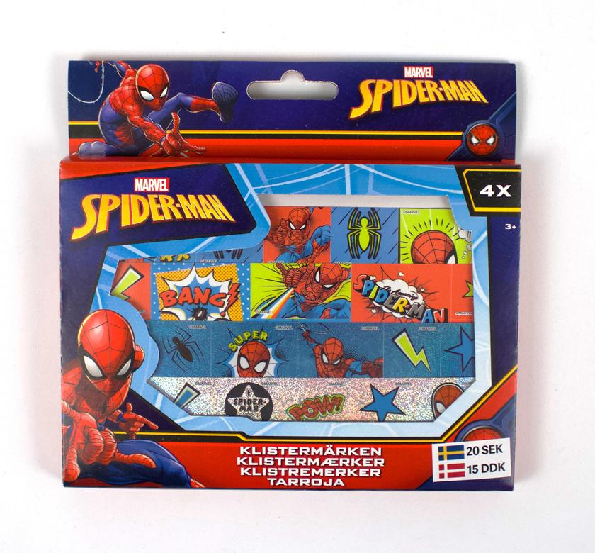 SPIDERMAN Stickerbox 4 ark