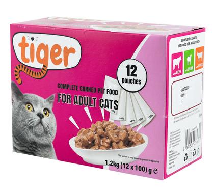 Menybox blötfoder Tiger