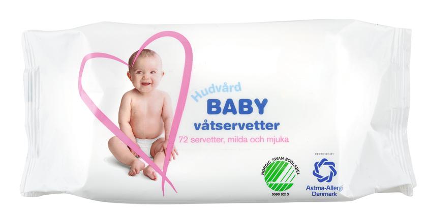 Våtservetter baby