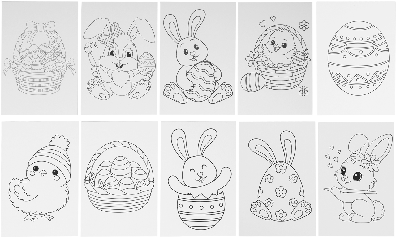 Måla dina egna påskkort