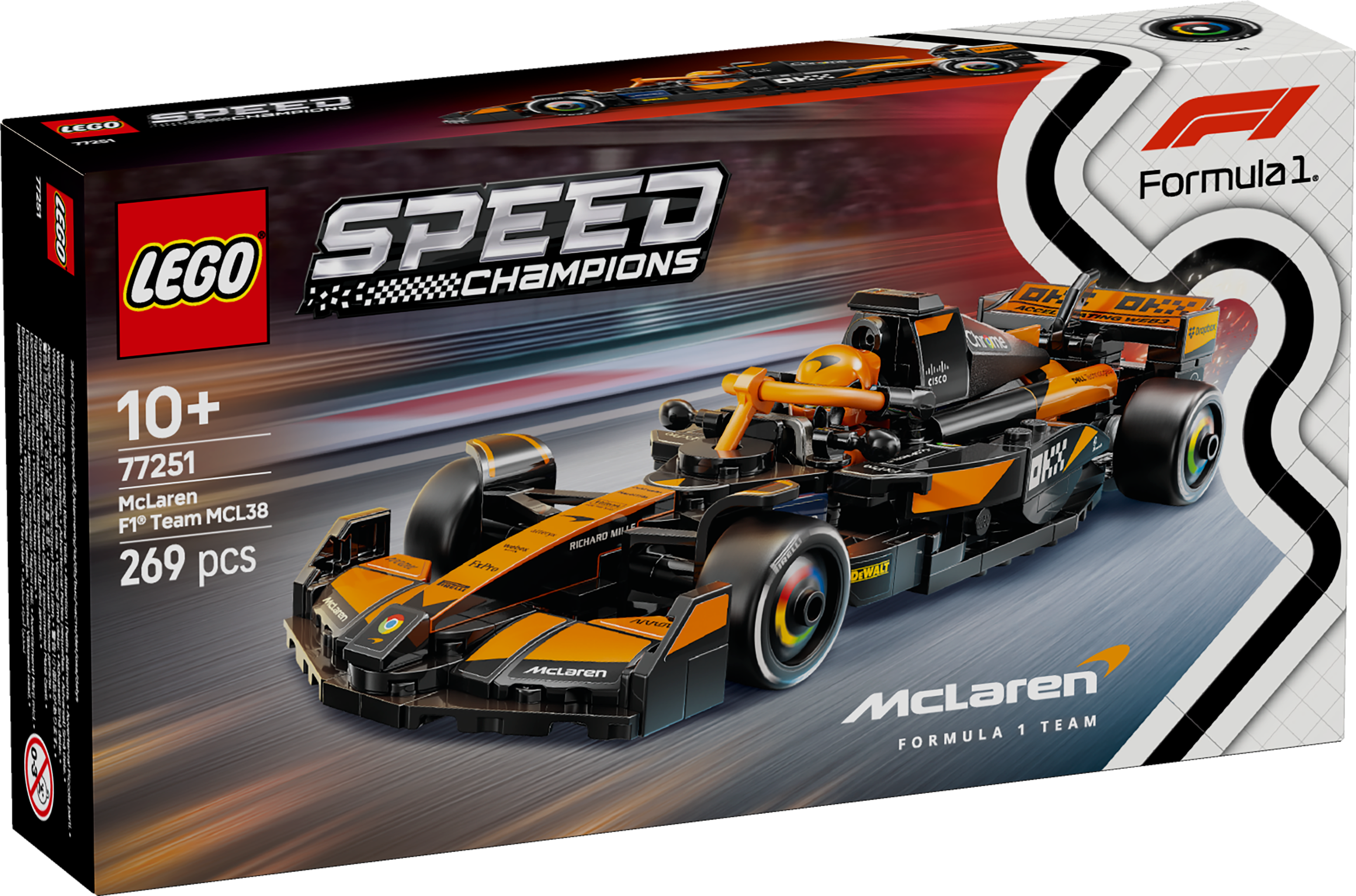 LEGO® Speed Champions - McLaren F1® Team MCL38 racerbil