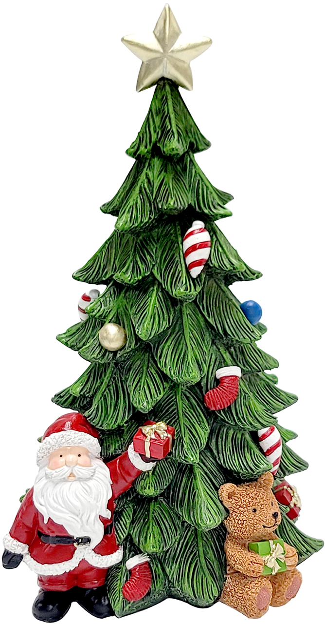 Julgran med Tomte