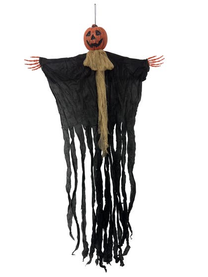 Hängande läskig pumpa