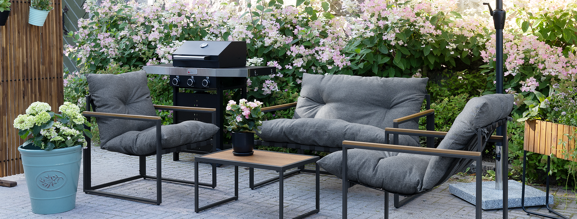 Maxa utehänget hos oss