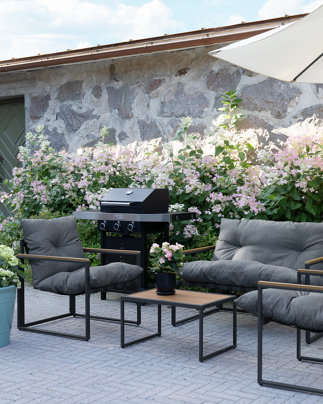 Maxa utehänget hos oss