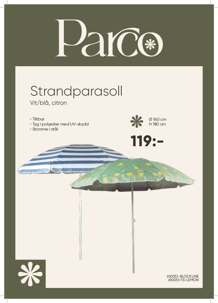 Strandparasoll