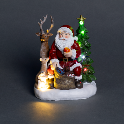 LED-tomte med ren