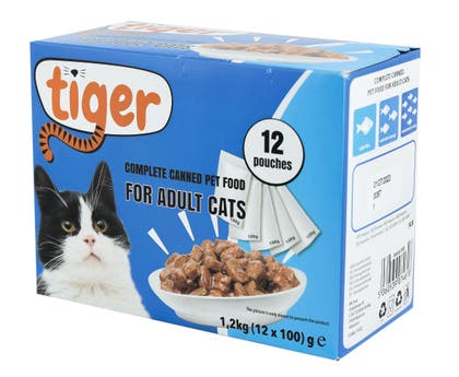 Menybox blötfoder Tiger
