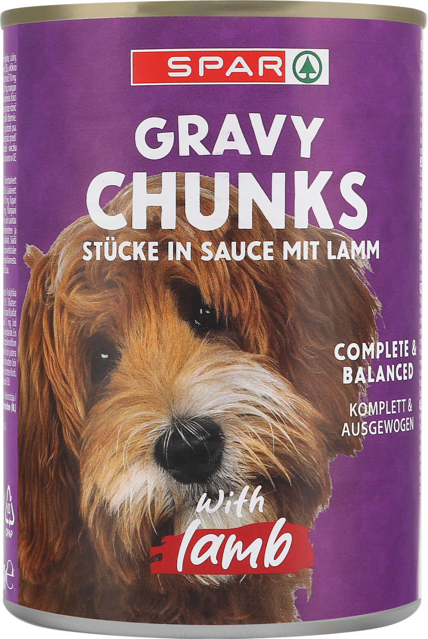 Hundmat Lamm i sås