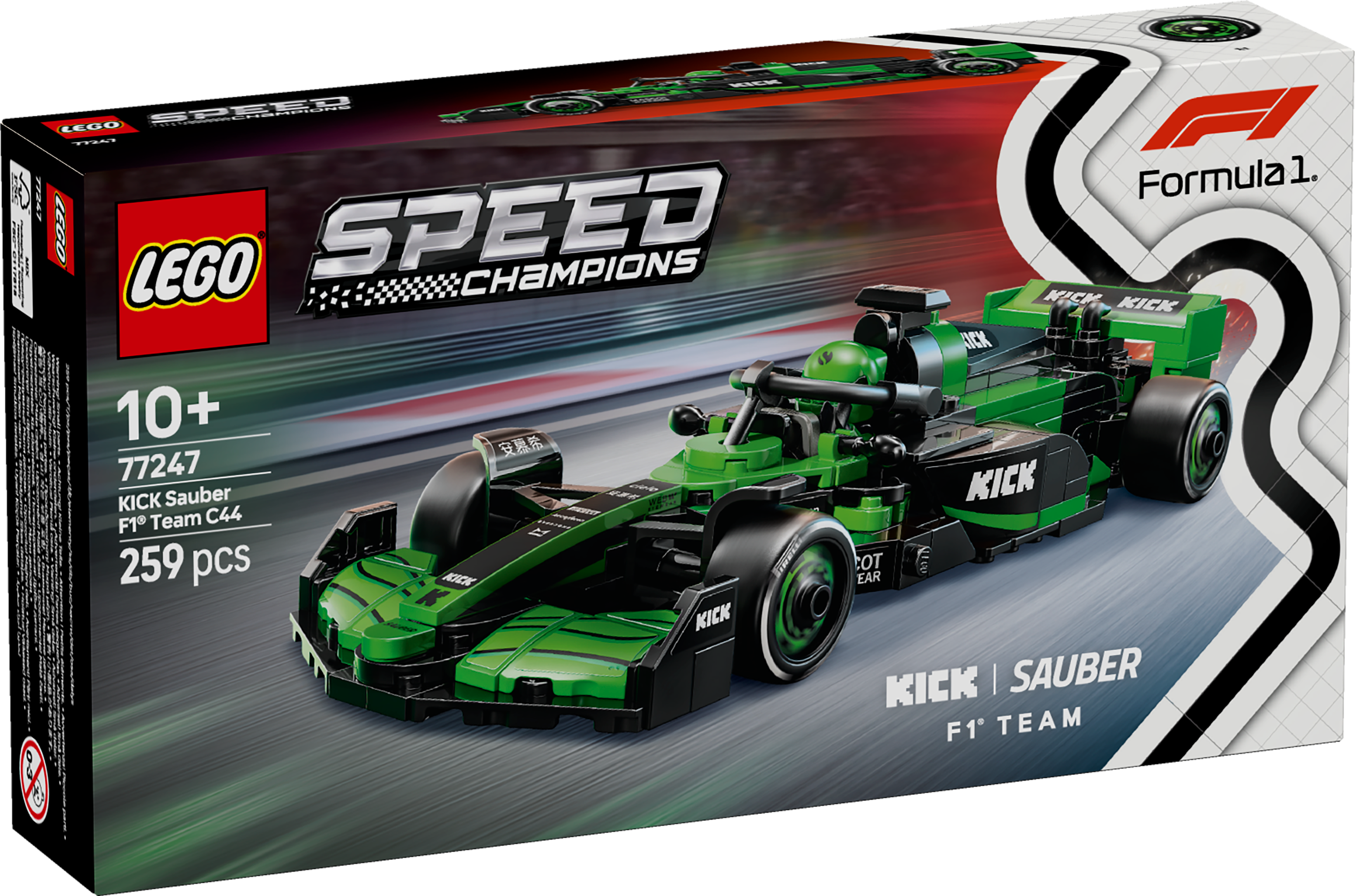 LEGO® Speed Champions - KICK Sauber F1® Team C44 racerbil
