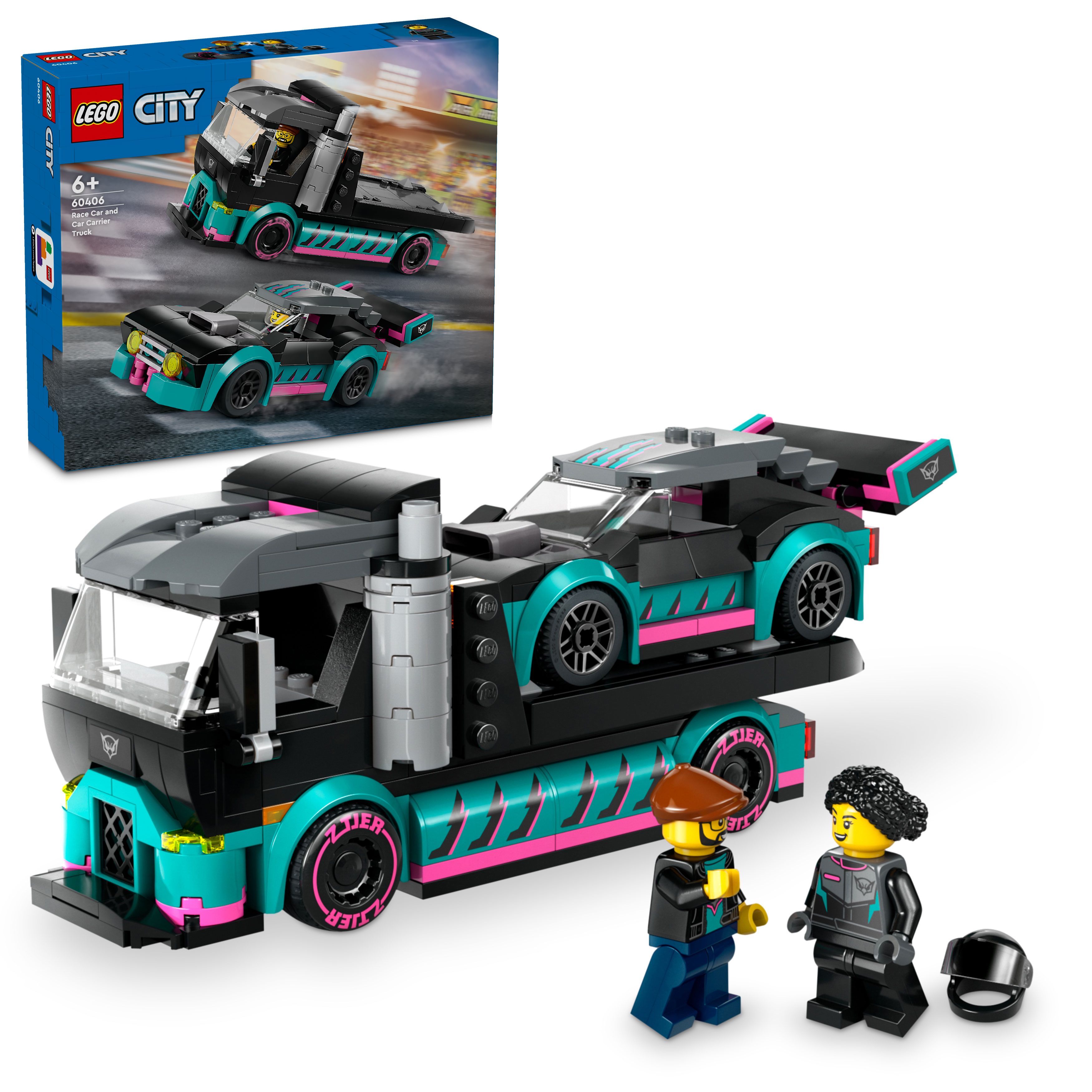 LEGO® City Great Vehicles - Racerbil och biltransport