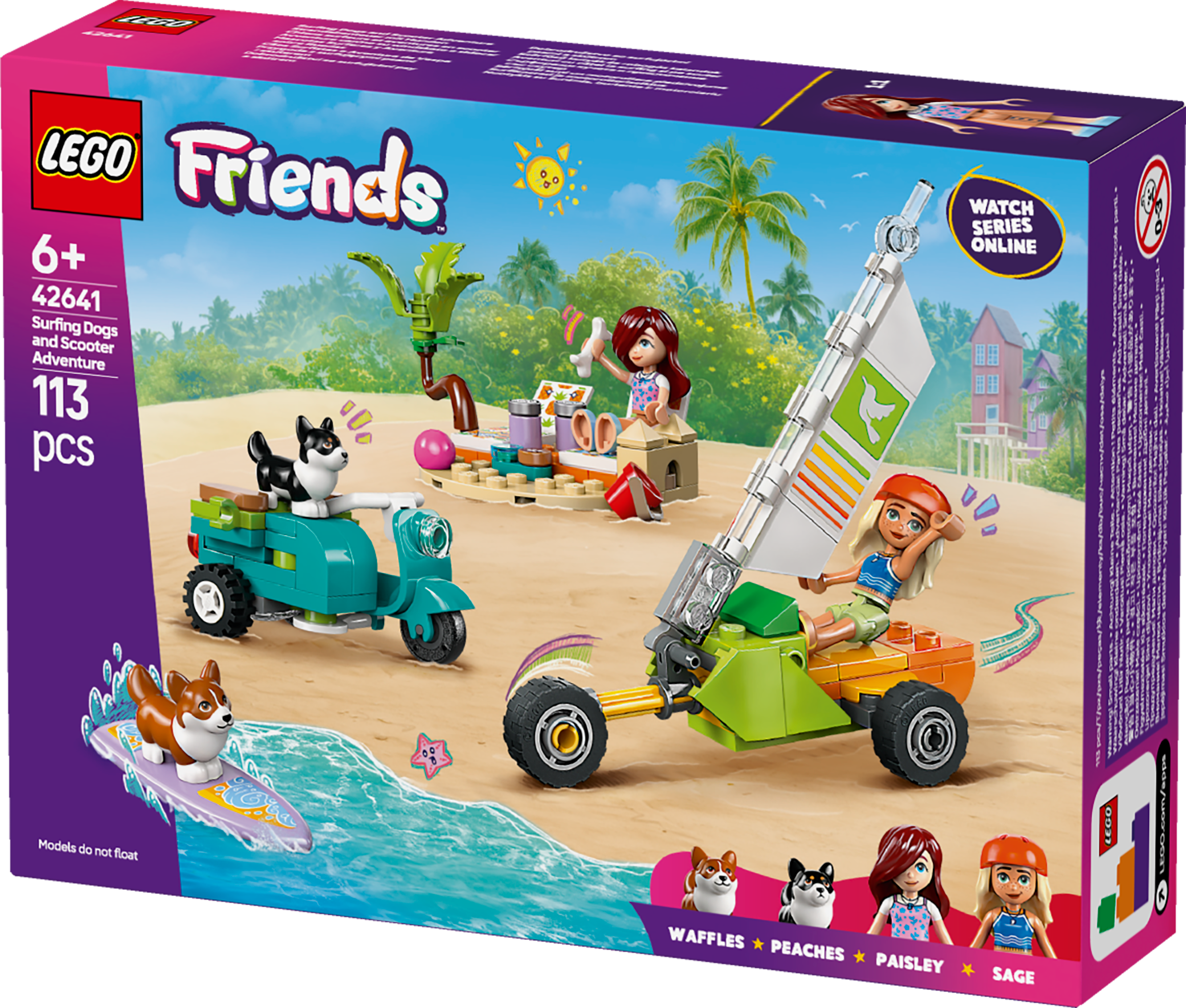LEGO® Friends Äventyr med surfhundar och vespa