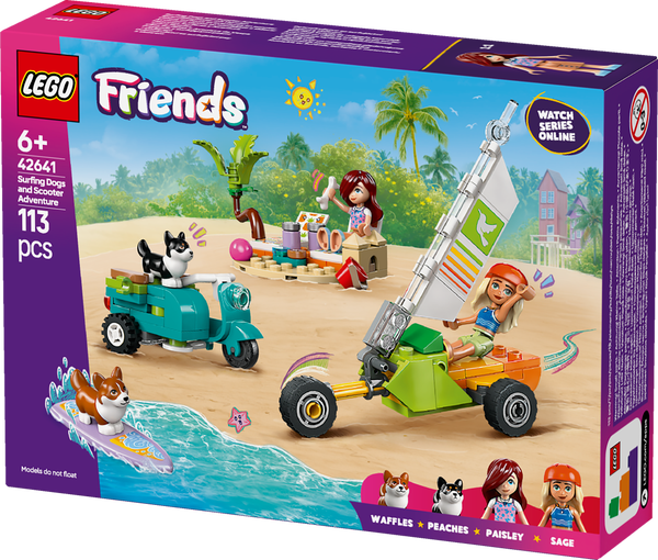LEGO® Friends Äventyr med surfhundar och vespa
