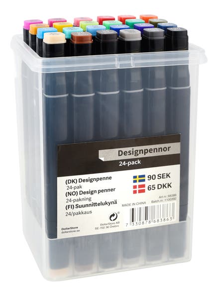 Designpennor 24-pack